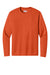 A4 A4N3165 Mens Performance Moisture Wicking Long Sleeve Crewneck T-Shirt Athletic Orange Flat Front
