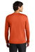 A4 A4N3165 Mens Performance Moisture Wicking Long Sleeve Crewneck T-Shirt Athletic Orange Model Back