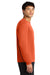 A4 A4N3165 Mens Performance Moisture Wicking Long Sleeve Crewneck T-Shirt Athletic Orange Model Side