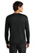 A4 A4N3165 Mens Performance Moisture Wicking Long Sleeve Crewneck T-Shirt Black Model Back
