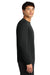 A4 A4N3165 Mens Performance Moisture Wicking Long Sleeve Crewneck T-Shirt Black Model Side