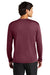 A4 A4N3165 Mens Performance Moisture Wicking Long Sleeve Crewneck T-Shirt Cardinal Red Model Back