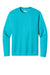 A4 A4N3165 Mens Performance Moisture Wicking Long Sleeve Crewneck T-Shirt Electric Blue Flat Front