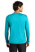A4 A4N3165 Mens Performance Moisture Wicking Long Sleeve Crewneck T-Shirt Electric Blue Model Back