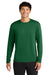A4 A4N3165 Mens Performance Moisture Wicking Long Sleeve Crewneck T-Shirt Forest Green Model Front