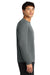 A4 A4N3165 Mens Performance Moisture Wicking Long Sleeve Crewneck T-Shirt Graphite Grey Model Side