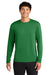 A4 A4N3165 Mens Performance Moisture Wicking Long Sleeve Crewneck T-Shirt Kelly Green Model Front
