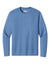 A4 A4N3165 Mens Performance Moisture Wicking Long Sleeve Crewneck T-Shirt Light Blue Flat Front