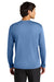 A4 A4N3165 Mens Performance Moisture Wicking Long Sleeve Crewneck T-Shirt Light Blue Model Back