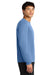 A4 A4N3165 Mens Performance Moisture Wicking Long Sleeve Crewneck T-Shirt Light Blue Model Side