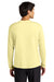 A4 A4N3165 Mens Performance Moisture Wicking Long Sleeve Crewneck T-Shirt Light Yellow Model Back