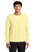 A4 A4N3165 Mens Performance Moisture Wicking Long Sleeve Crewneck T-Shirt Light Yellow Model Front
