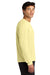 A4 A4N3165 Mens Performance Moisture Wicking Long Sleeve Crewneck T-Shirt Light Yellow Model Side