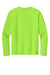 A4 A4N3165 Mens Performance Moisture Wicking Long Sleeve Crewneck T-Shirt Lime Green Flat Back