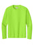A4 A4N3165 Mens Performance Moisture Wicking Long Sleeve Crewneck T-Shirt Lime Green Flat Front