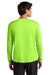 A4 A4N3165 Mens Performance Moisture Wicking Long Sleeve Crewneck T-Shirt Lime Green Model Back