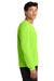 A4 A4N3165 Mens Performance Moisture Wicking Long Sleeve Crewneck T-Shirt Lime Green Model Side