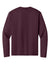A4 A4N3165 Mens Performance Moisture Wicking Long Sleeve Crewneck T-Shirt Maroon Flat Back