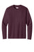 A4 A4N3165 Mens Performance Moisture Wicking Long Sleeve Crewneck T-Shirt Maroon Flat Front