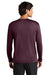 A4 A4N3165 Mens Performance Moisture Wicking Long Sleeve Crewneck T-Shirt Maroon Model Back