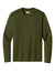 A4 A4N3165 Mens Performance Moisture Wicking Long Sleeve Crewneck T-Shirt Military Green Flat Front