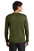 A4 A4N3165 Mens Performance Moisture Wicking Long Sleeve Crewneck T-Shirt Military Green Model Back