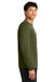 A4 A4N3165 Mens Performance Moisture Wicking Long Sleeve Crewneck T-Shirt Military Green Model Side
