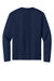 A4 A4N3165 Mens Performance Moisture Wicking Long Sleeve Crewneck T-Shirt Navy Blue Flat Back