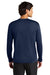A4 A4N3165 Mens Performance Moisture Wicking Long Sleeve Crewneck T-Shirt Navy Blue Model Back