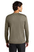 A4 A4N3165 Mens Performance Moisture Wicking Long Sleeve Crewneck T-Shirt Olive Green Model Back