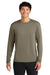 A4 A4N3165 Mens Performance Moisture Wicking Long Sleeve Crewneck T-Shirt Olive Green Model Front