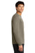 A4 A4N3165 Mens Performance Moisture Wicking Long Sleeve Crewneck T-Shirt Olive Green Model Side