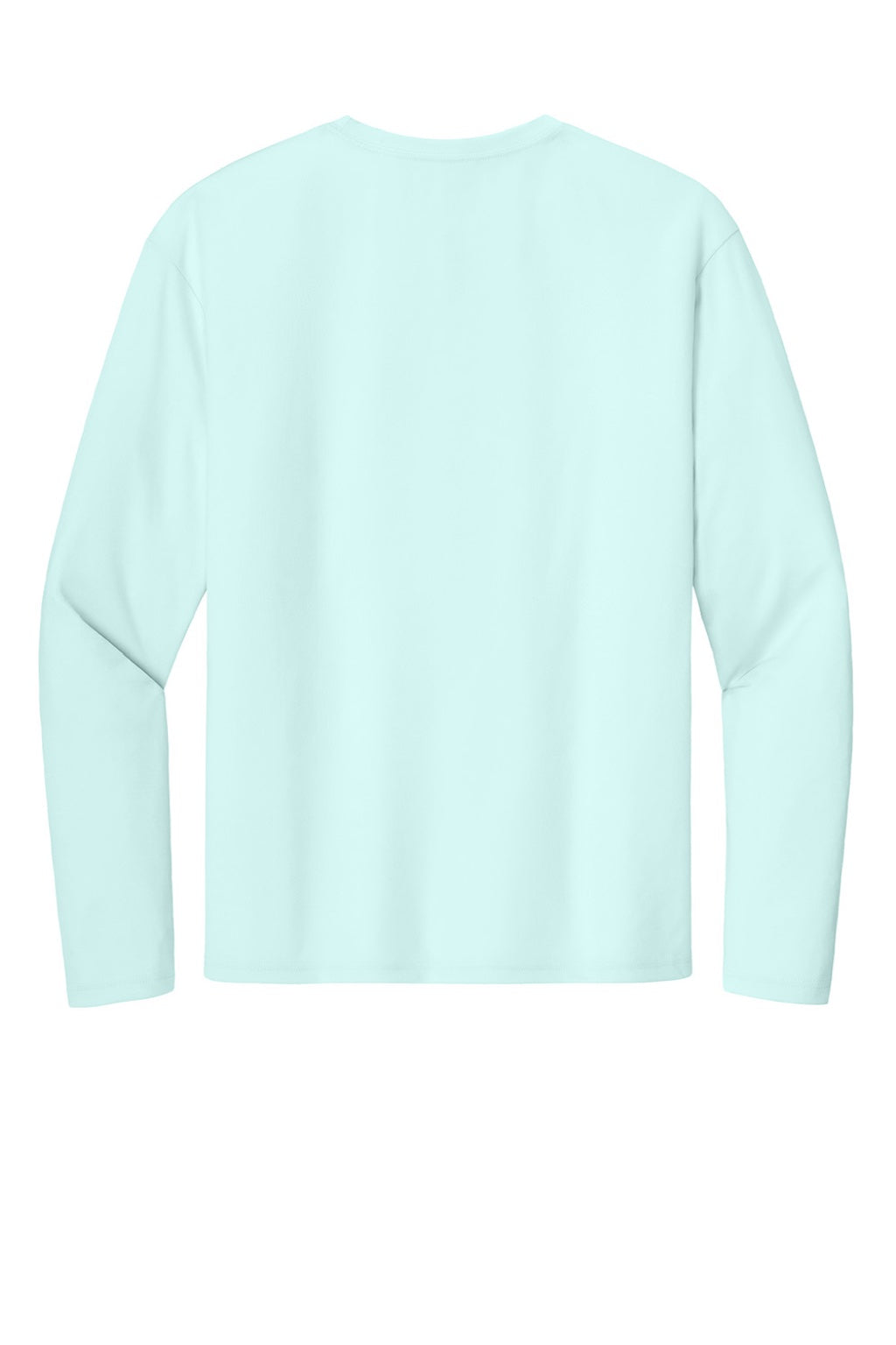A4 A4N3165 Mens Performance Moisture Wicking Long Sleeve Crewneck T-Shirt Pastel Blue Flat Back