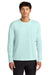 A4 A4N3165 Mens Performance Moisture Wicking Long Sleeve Crewneck T-Shirt Pastel Blue Model Front