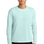 A4 Mens Performance Moisture Wicking Long Sleeve Crewneck T-Shirt - Pastel Blue