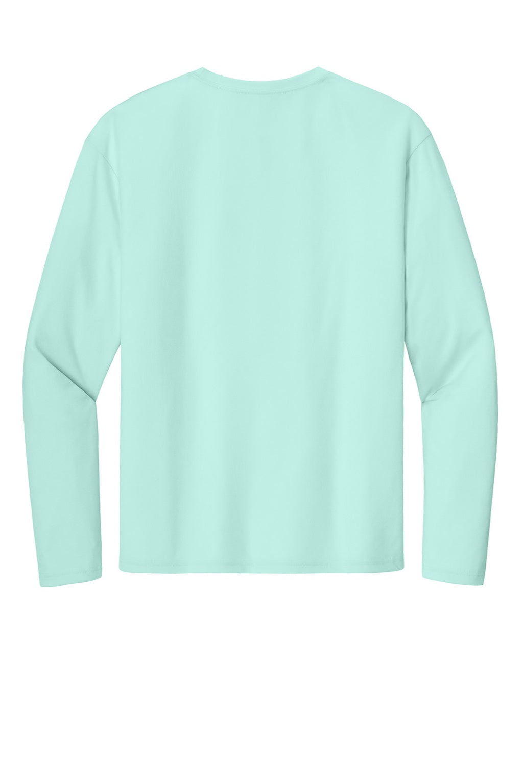 A4 A4N3165 Mens Performance Moisture Wicking Long Sleeve Crewneck T-Shirt Pastel Mint Flat Back