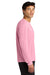 A4 A4N3165 Mens Performance Moisture Wicking Long Sleeve Crewneck T-Shirt Pink Model Side