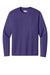 A4 A4N3165 Mens Performance Moisture Wicking Long Sleeve Crewneck T-Shirt Purple Flat Front