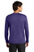 A4 A4N3165 Mens Performance Moisture Wicking Long Sleeve Crewneck T-Shirt Purple Model Back