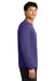 A4 A4N3165 Mens Performance Moisture Wicking Long Sleeve Crewneck T-Shirt Purple Model Side