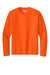 A4 A4N3165 Mens Performance Moisture Wicking Long Sleeve Crewneck T-Shirt Safety Orange Flat Front