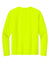 A4 A4N3165 Mens Performance Moisture Wicking Long Sleeve Crewneck T-Shirt Safety Yellow Flat Back