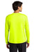 A4 A4N3165 Mens Performance Moisture Wicking Long Sleeve Crewneck T-Shirt Safety Yellow Model Back