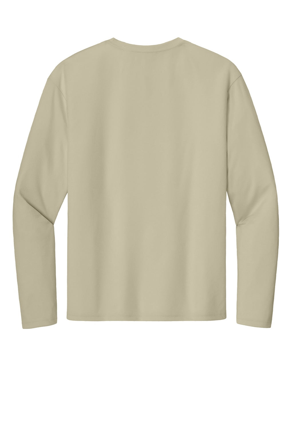 A4 A4N3165 Mens Performance Moisture Wicking Long Sleeve Crewneck T-Shirt Sand Flat Back