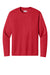 A4 A4N3165 Mens Performance Moisture Wicking Long Sleeve Crewneck T-Shirt Scarlet Red Flat Front