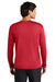 A4 A4N3165 Mens Performance Moisture Wicking Long Sleeve Crewneck T-Shirt Scarlet Red Model Back