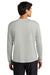 A4 A4N3165 Mens Performance Moisture Wicking Long Sleeve Crewneck T-Shirt Silver Grey Model Back