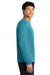 A4 A4N3165 Mens Performance Moisture Wicking Long Sleeve Crewneck T-Shirt Teal Green Model Side