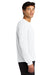A4 A4N3165 Mens Performance Moisture Wicking Long Sleeve Crewneck T-Shirt White Model Side