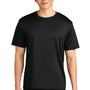 A4 Mens Sprint Performance Moisture Wicking Short Sleeve Crewneck T-Shirt - Black